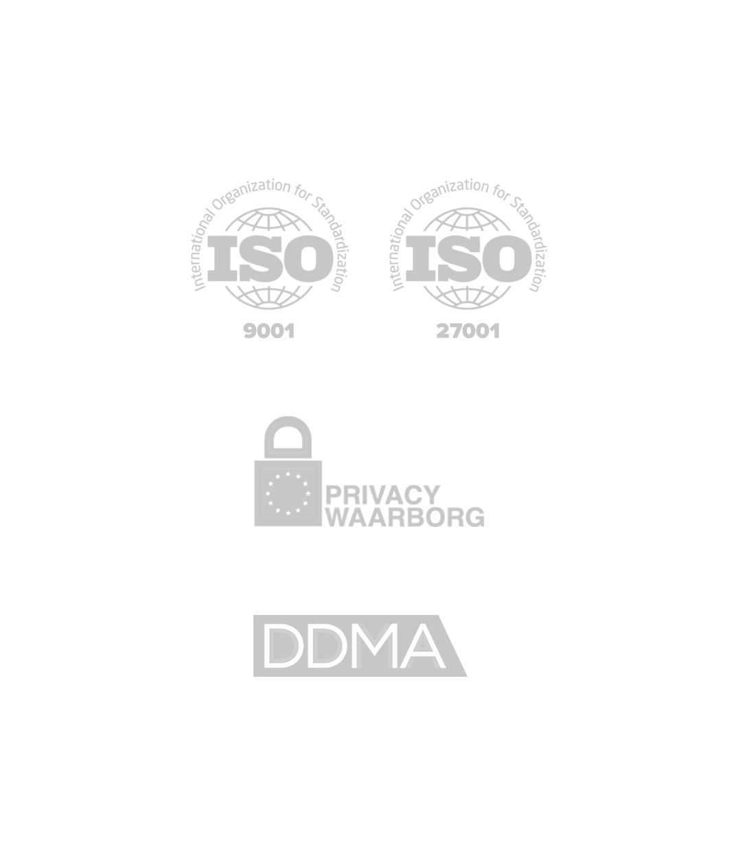 ISO 9001 and ISO 27001 certified